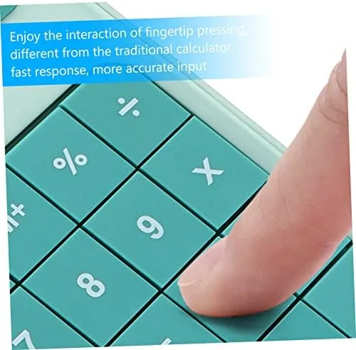1pc 12- Calculator Calculation Aids Standard Calculator Large Button Simple Desktop Calculator Calculators for 12 Calculator Cartoon Acrylic Student Computer Business - Image 10
